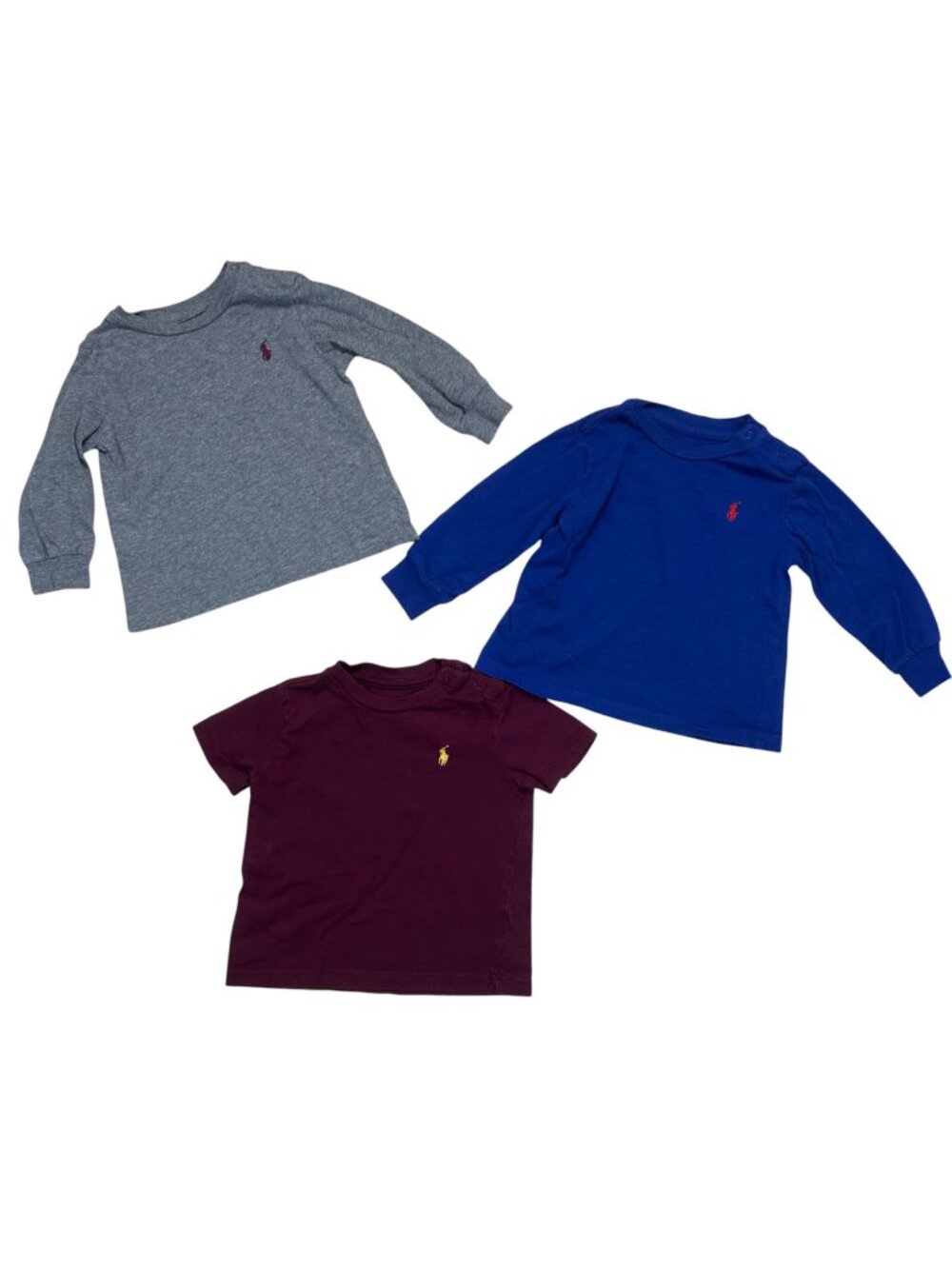 Ralph Lauren Shirts 9 Months Casual Pony Preppy Set of 3